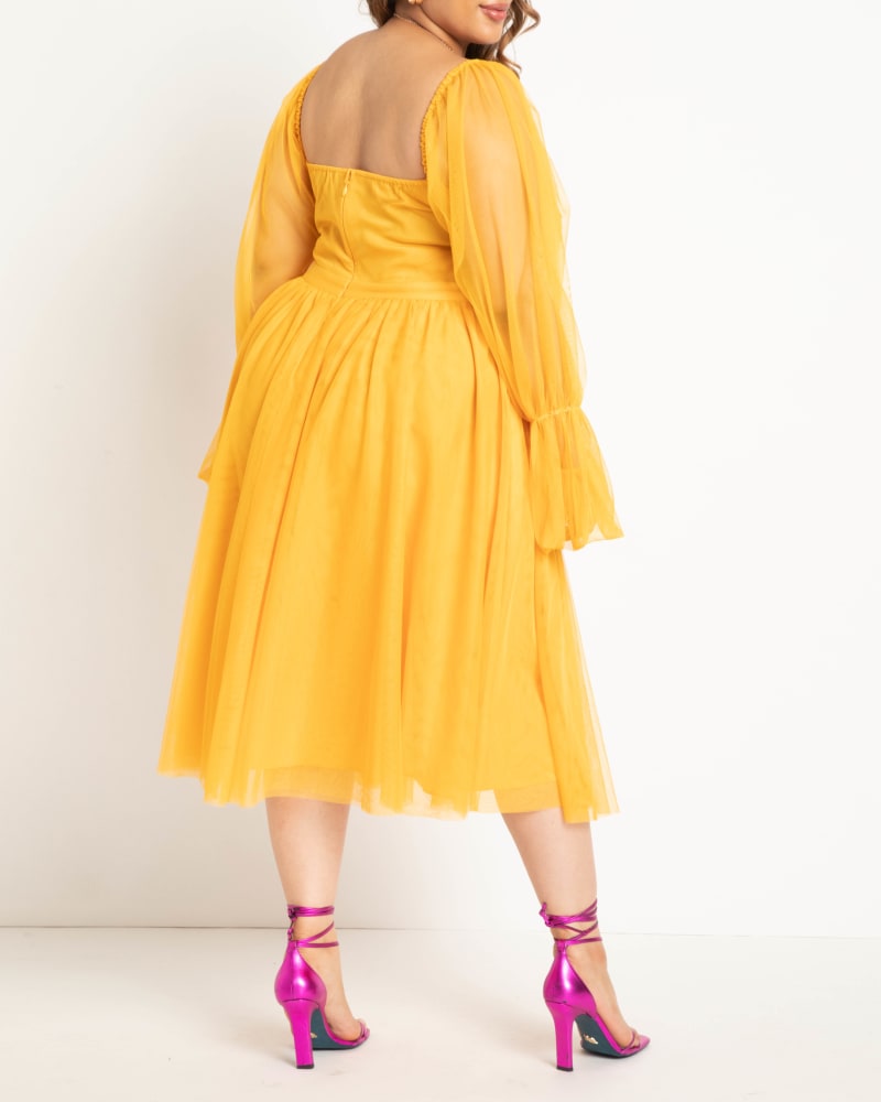 Eloquii yellow discount dress